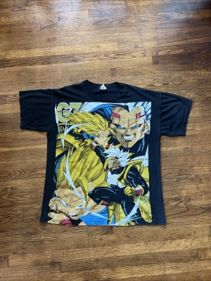 VINTAGE PEYOTE DBZ GT BABY VEGETA, GOKU MEXICAN BOOTLEG T SHIRT