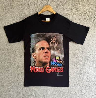 Vintage WWF In Your House Mind Games Adult L T-Shirt