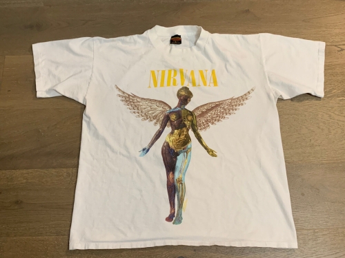 Vintage Nirvana In Utero T shirt 1990’s 1993 Brockum