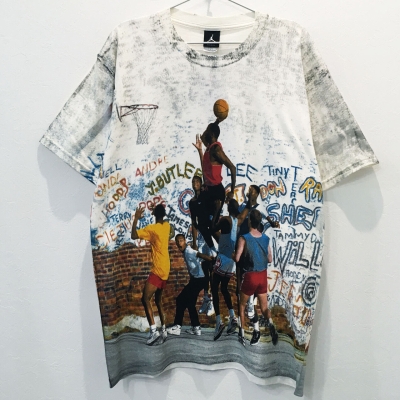 Vintage DS JORDAN 1999 PLAYGROUND ALLOVER PRINT T-SHIRT