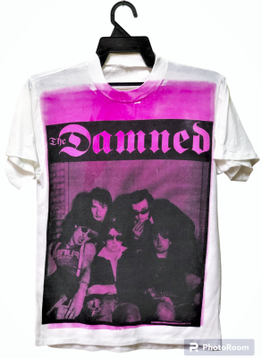 Vintage 80s THE DAMNED PUNK ROCK PUNK GOTHIC TOUR T-SHIRT