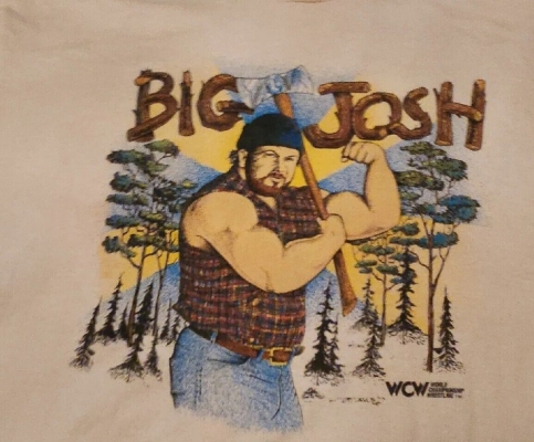 Vintage Early 90s WCW Rare Big Josh ( Matt Borne/Doink ) T-Shirt XL