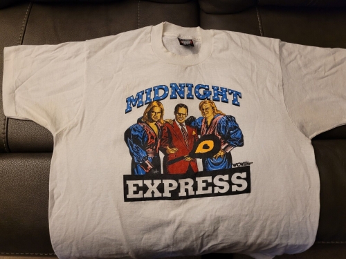 Vintage Midnight Express XL t-shirt NWA WCW Jim Cornette wrestling