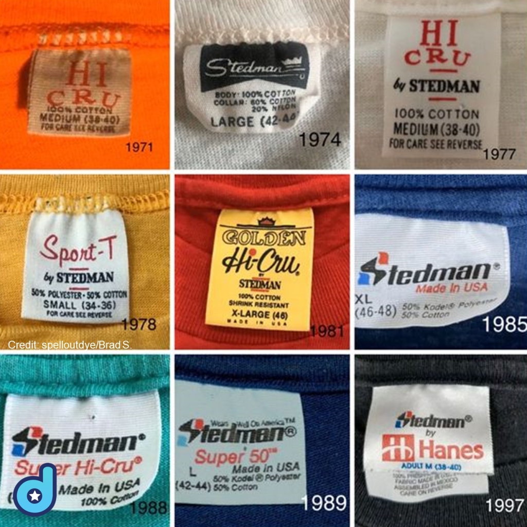 Hi cru by stedman, sport-t by stedman, golden high-cru, made in usa, super hi-cru, super 50, stedman by hanes