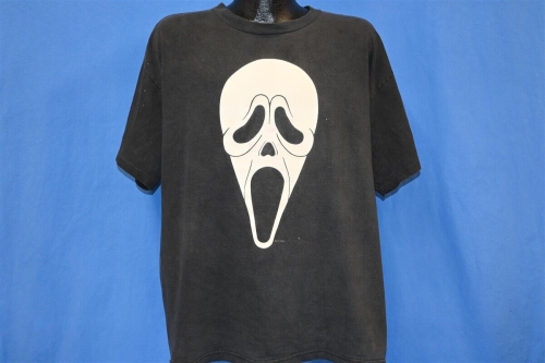 Vintage 90s SCREAM GHOSTFACE HORROR MOVIE SLASHER FILM PROMO GLOW IN DARK t-shirt XL