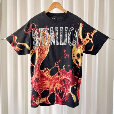 Vintage Metallica Load Giant Allover Print AOP Graphic T-Shirt