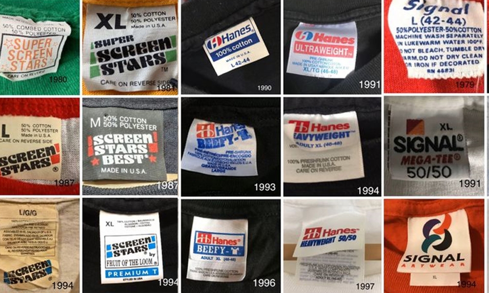 Vintage T-Shirt Tag Dating Guide