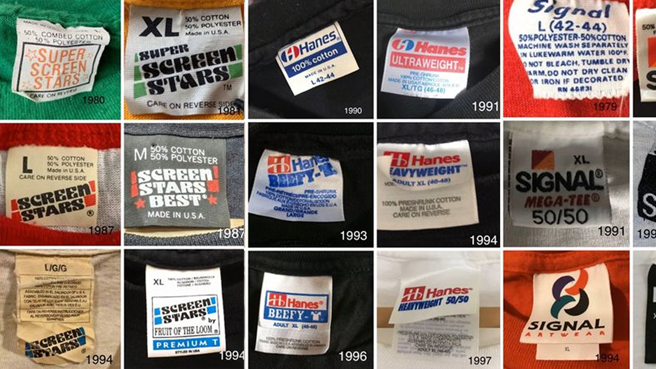 Vintage T-Shirt Tag Dating Guide