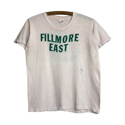 Vintage 1960s Fillmore East Farewell Final Concert Crew T-Shirt