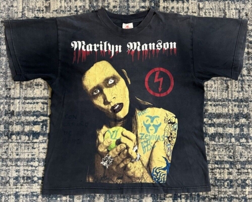 Vintage Marilyn Manson Mexican Bootleg T Shirt XL