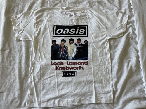 Vintage Oasis Knebworth 1996 T Shirt XL Screen Stars Rare Parking Lot