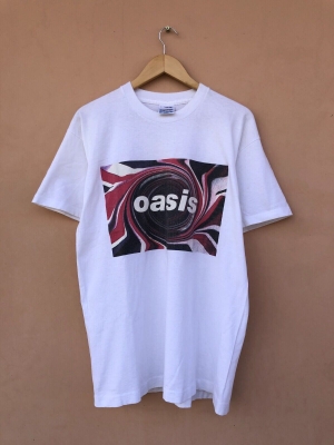 Vintage 1990s Oasis White T-shirt