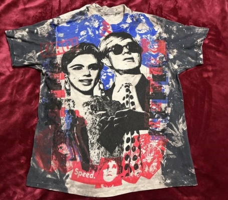 Vintage Mosquitohead Andy Warhol and Edie Sedgwick T-Shirt