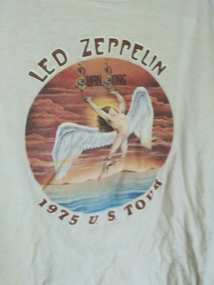 Vintage LED ZEPPELIN 1975 Swan Song U.S. Tour vintage licensed concert shirt XL