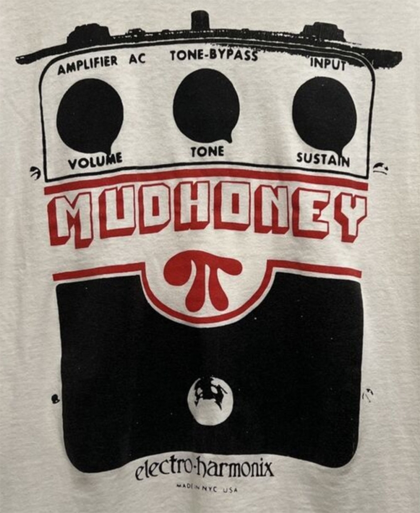 Mudhoney Electro-Harmonix t-shirt original Design with screws/inputs