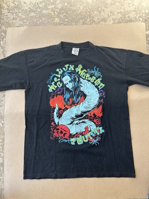 Vintage Marilyn Manson 1997 Tour Worm Snake T Shirt Bootleg